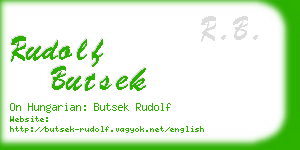 rudolf butsek business card